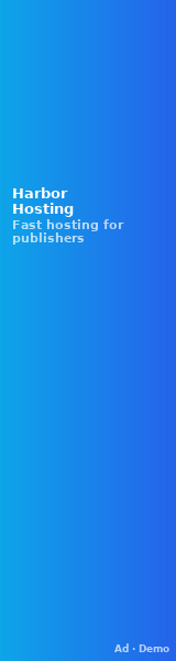 Fast hosting for publishers