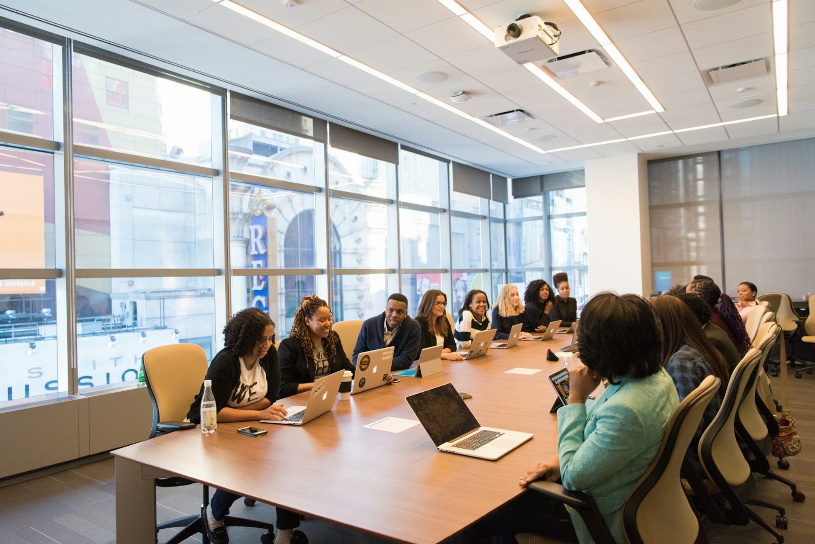 Business meeting startup team boardroom merchant