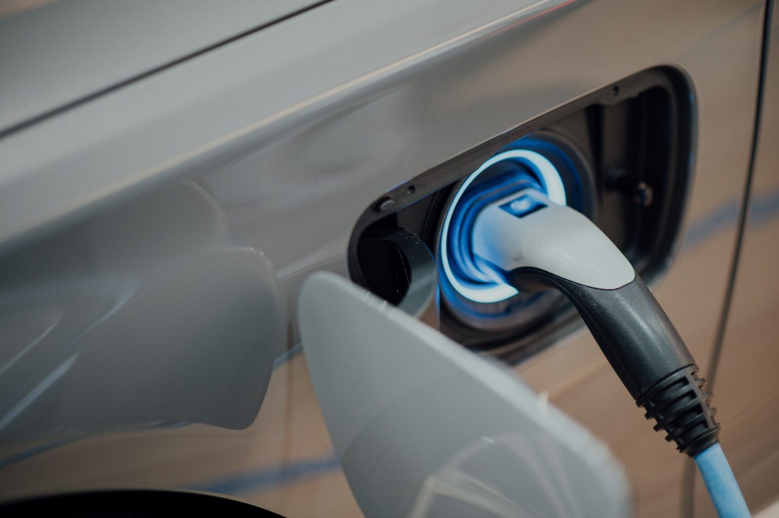 Electric car charging tesla vehicle model