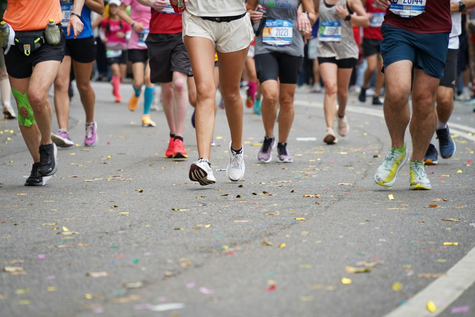 Marathon runners race record athletics